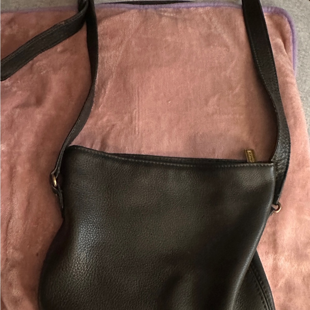 Vintage Coach Bucket Bag - Black Pebble Leather Purse - Sonoma 1994